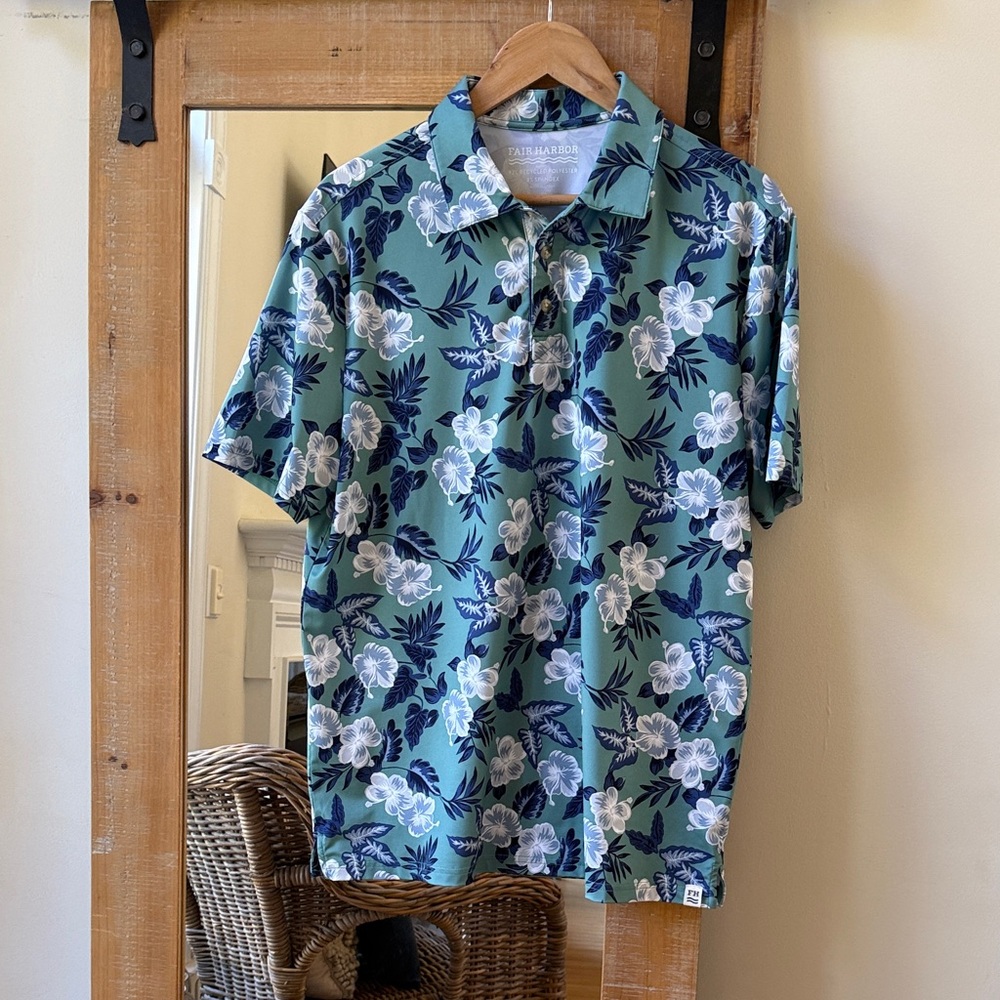 Fair Harbor Performance Polo Shirt Size M